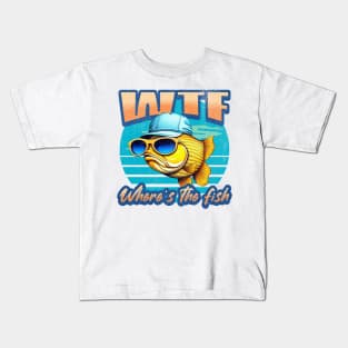 Wtf where is the fish Kids T-Shirt